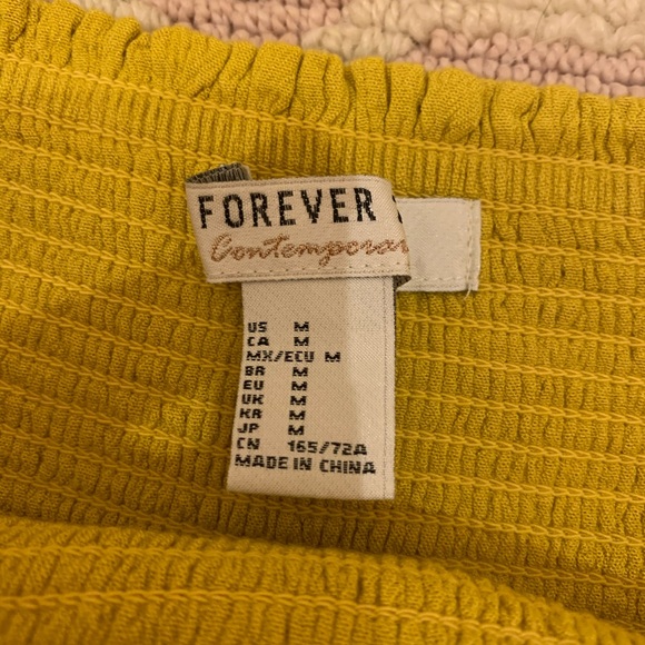 Yellow f21 palazzo style beach shorts - Picture 3 of 3